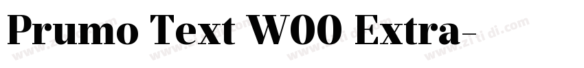 Prumo Text W00 Extra字体转换